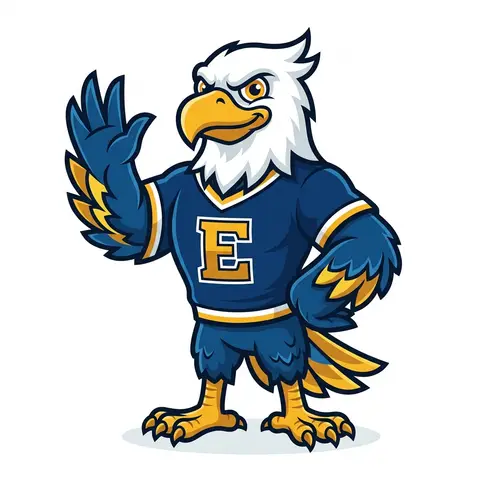 An eagle mascot