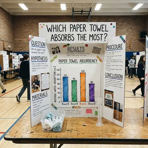 A paper-towel experiment board